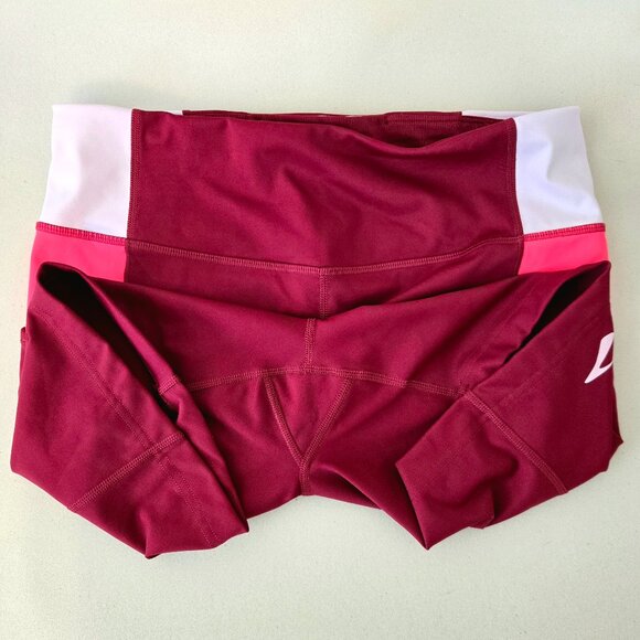 EUC Brooks Running Shorts, Large, Red/Pink - Picture 3 of 6